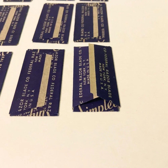 Vintage  Simplex Razor Blades New York USA Lot of 12 - Picture 12 of 12